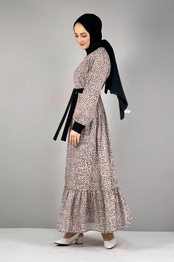 Moda Çizgi Tesettür Elbise
