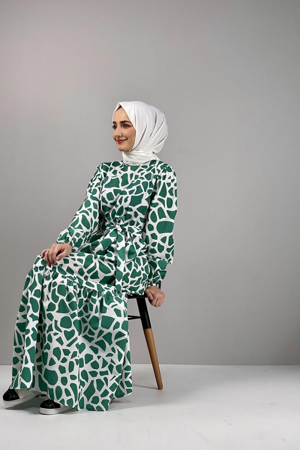 Moda Çizgi Tesettür Elbise