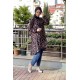 Moda Çizgi Desenli Tunik