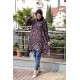 Moda Çizgi Desenli Tunik