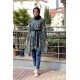 Moda Çizgi Desenli Tunik