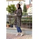 Moda Çizgi Desenli Tunik
