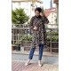 Moda Çizgi Desenli Tunik