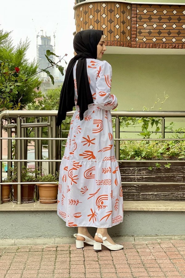 Moda Çizgi Tesettür Elbise