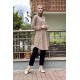 Moda Çizgi Desenli Tunik