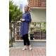 Moda Çizgi Desenli Tunik