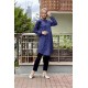 Moda Çizgi Desenli Tunik