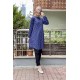 Moda Çizgi Desenli Tunik