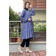 Moda Çizgi Desenli Tunik