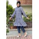Moda Çizgi Desenli Tunik
