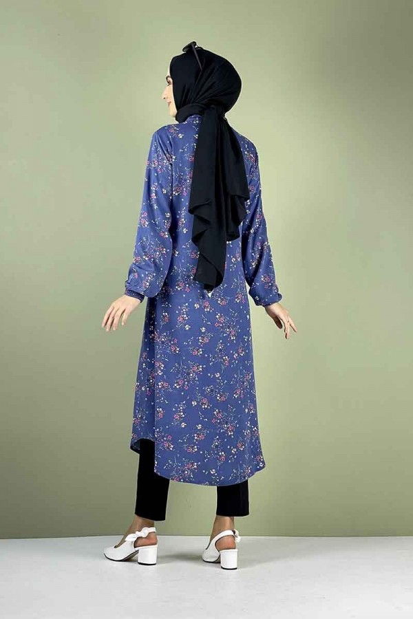 Moda Çizgi Desenli Tunik