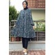 Moda Çizgi Desenli Tunik