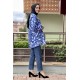 Moda Çizgi Desenli Tunik