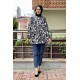 Moda Çizgi Desenli Tunik