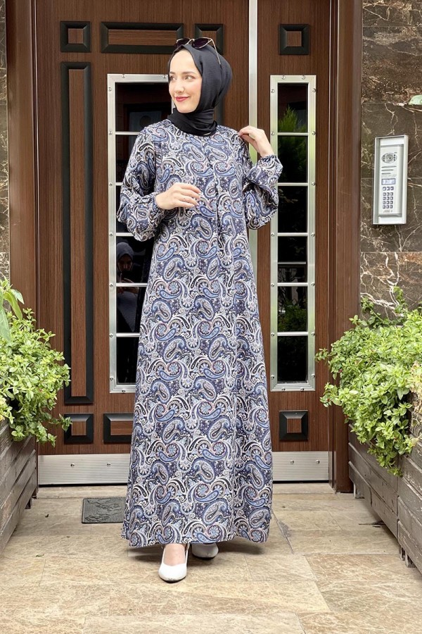 Moda Çizgi Tesettür Elbise