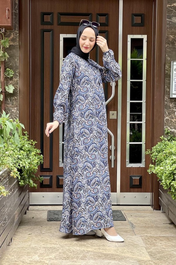 Moda Çizgi Tesettür Elbise