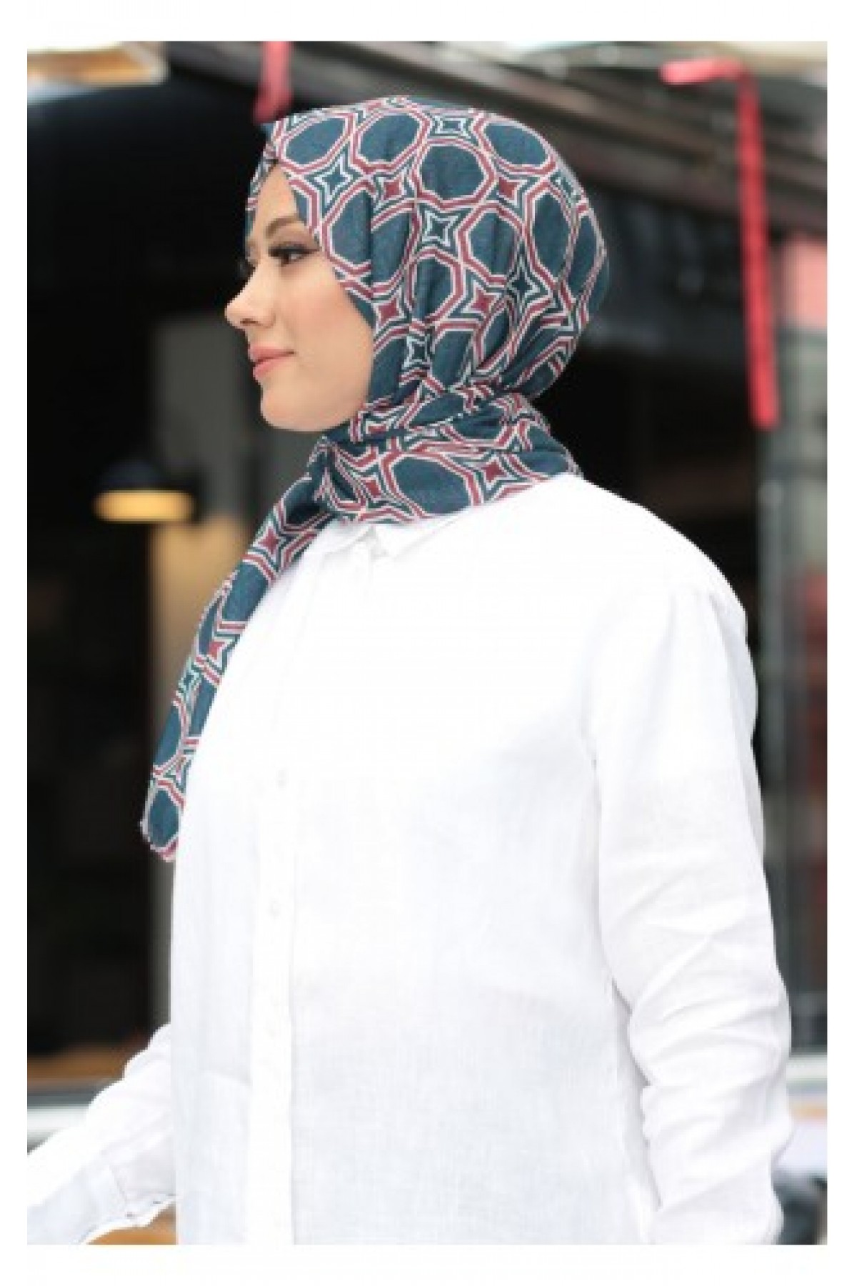 Dijital Baskılı Desenli  Pamuk Şal  KE-02-V5