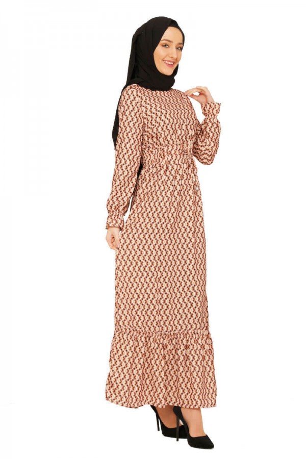 Moda Çizgi Tesettür Elbise
