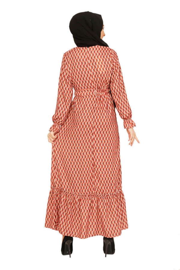 Moda Çizgi Tesettür Elbise