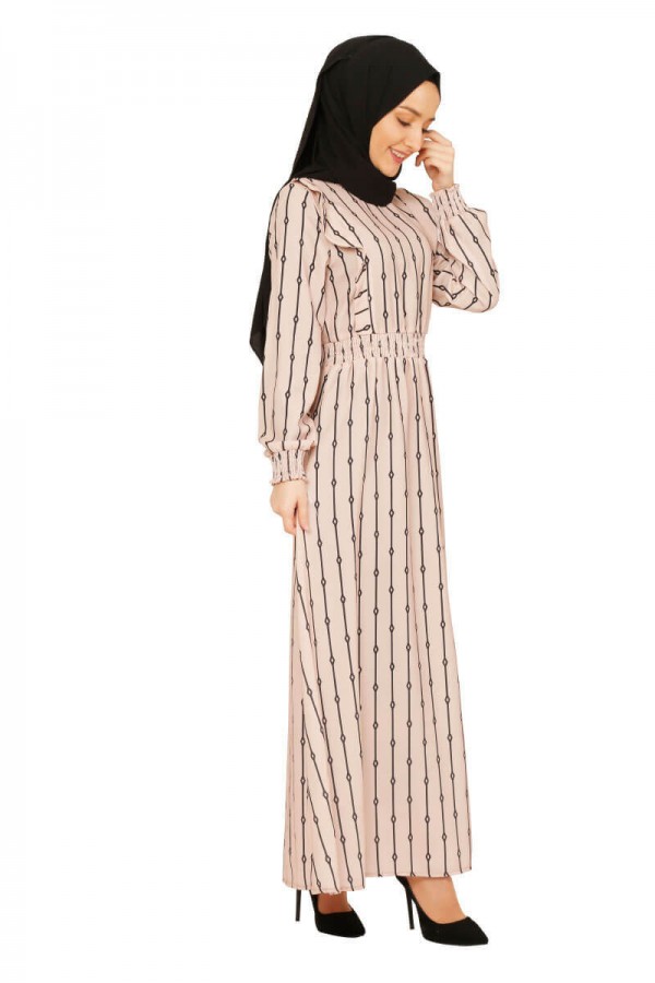 Moda Çizgi Tesettür Elbise