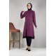 Moda Çizgi Desenli Tunik