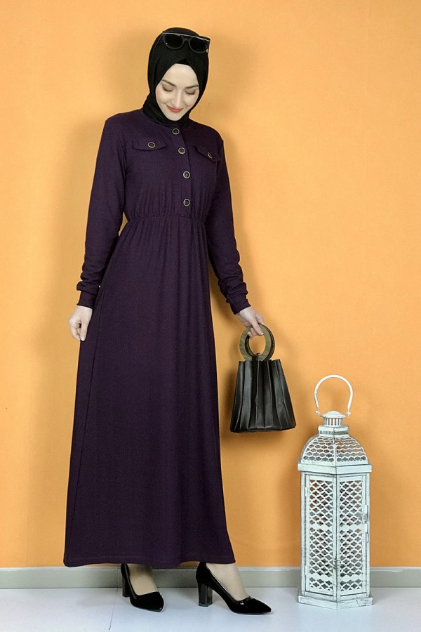 Moda Çizgi Tesettür Elbise