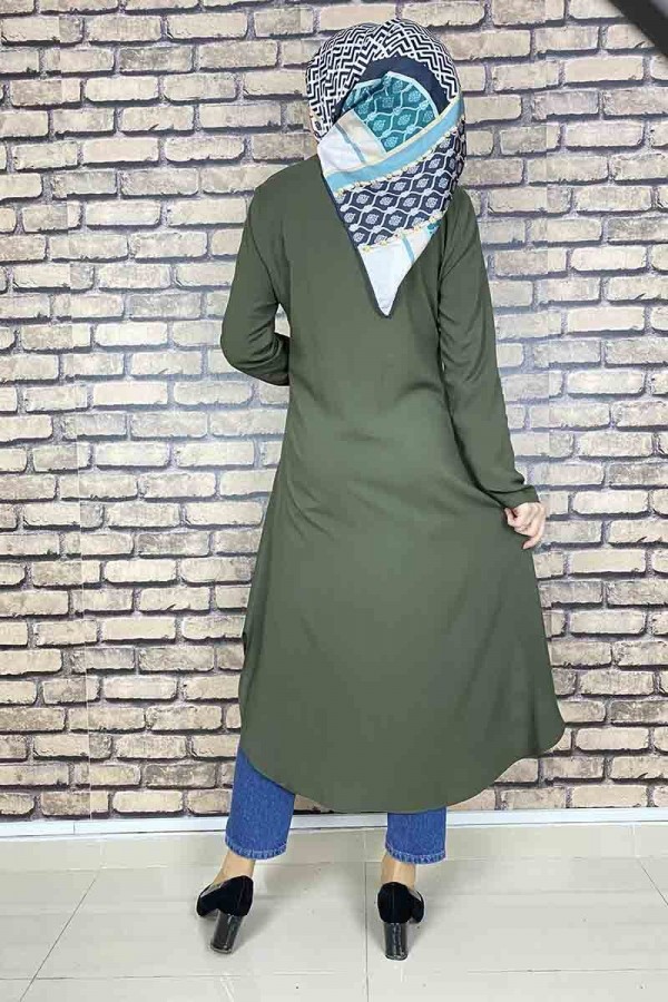 Moda Çizgi Desenli Tunik