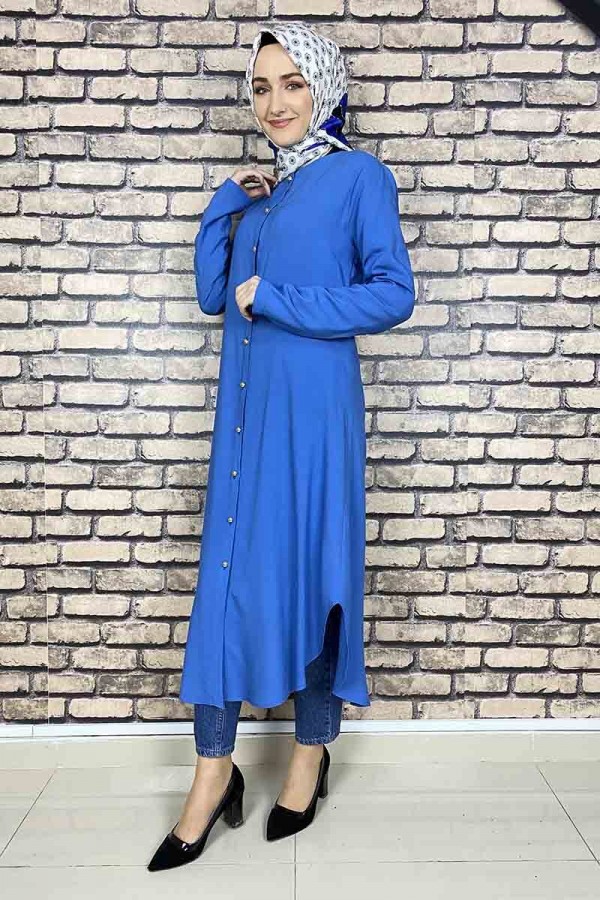 Moda Çizgi Desenli Tunik