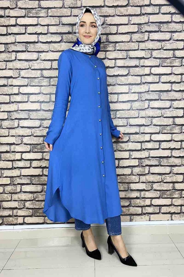 Moda Çizgi Desenli Tunik
