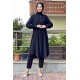 Moda Çizgi Desenli Tunik