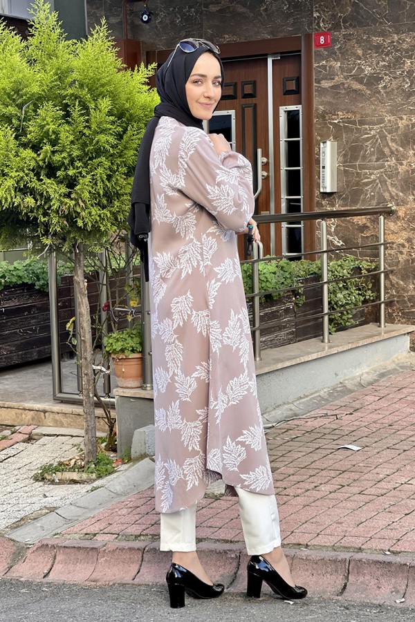 Moda Çizgi Desenli Tunik
