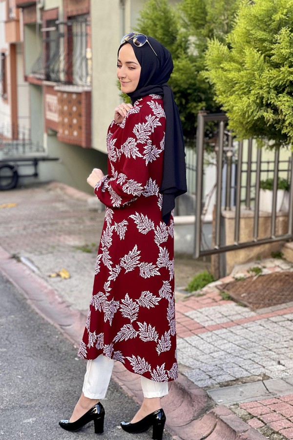 Moda Çizgi Desenli Tunik