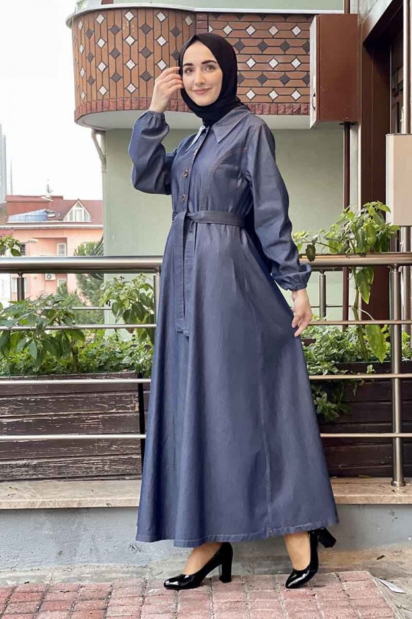 Moda Çizgi Tesettür Elbise