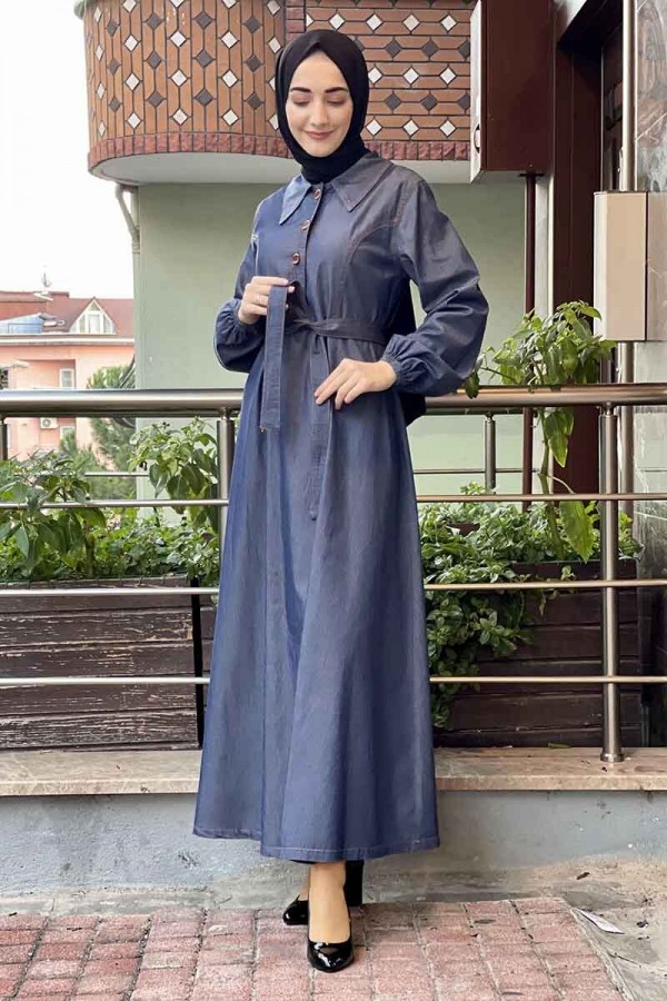 Moda Çizgi Tesettür Elbise