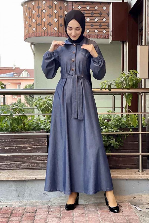 Moda Çizgi Tesettür Elbise