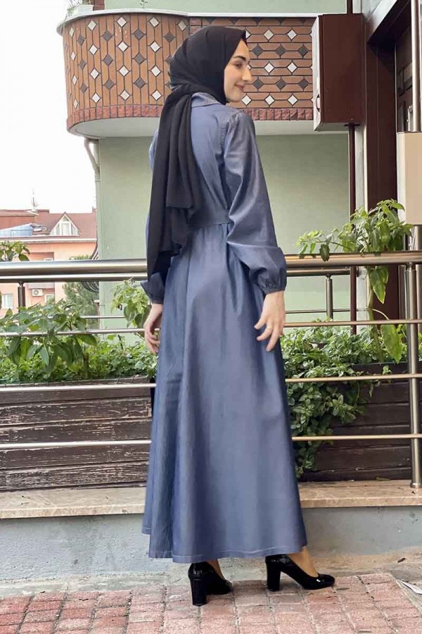 Moda Çizgi Tesettür Elbise