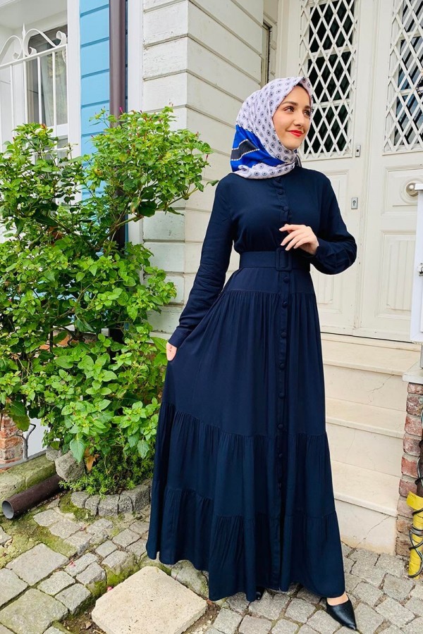 Moda Çizgi Tesettür Elbise Moda Çizgi Tesettür Elbise