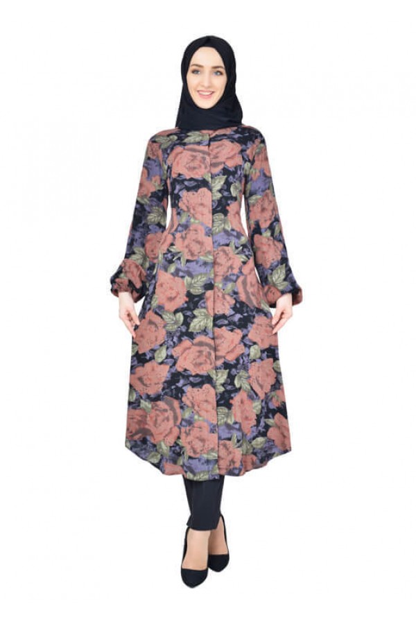 Moda Çizgi Desenli Tunik