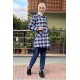 Moda Çizgi Desenli Tunik