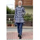 Moda Çizgi Desenli Tunik