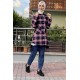 Moda Çizgi Desenli Tunik
