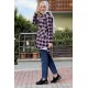 Moda Çizgi Desenli Tunik