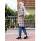 Moda Çizgi Desenli Tunik