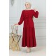 Elbise bordo 201