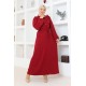Elbise bordo 202
