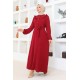 Elbise bordo 202