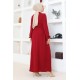Elbise bordo 202