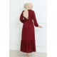 elbise bordo 207