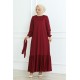 elbise bordo 207