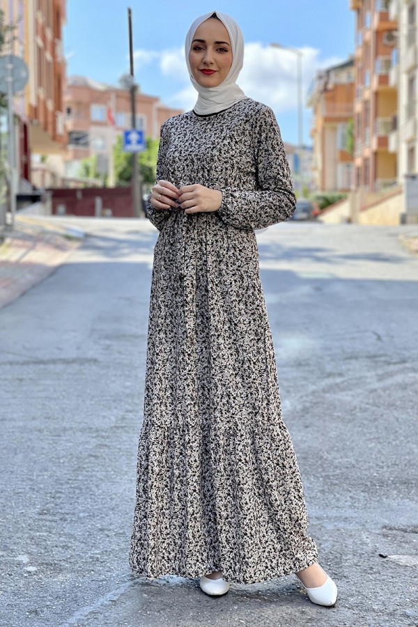 Moda Çizgi Tesettür Elbise